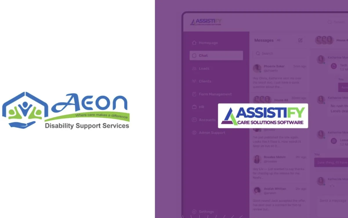 Employee portal for a disability support provider preview